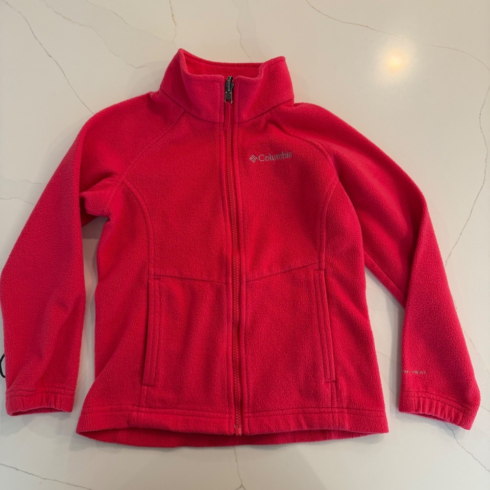Columbia Girls‎ Pink Fleece Jacket Omni Heat Interchange Size S